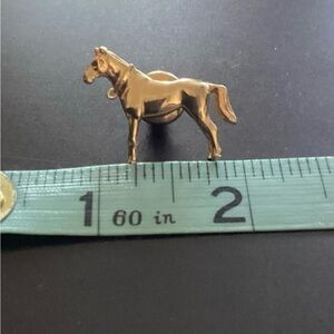 Antique Gold Horse Tie Tack or Lapel Pin, Late 1800's